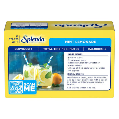 SPLENDA Zero Calorie Sweetener, 200 Count Packets