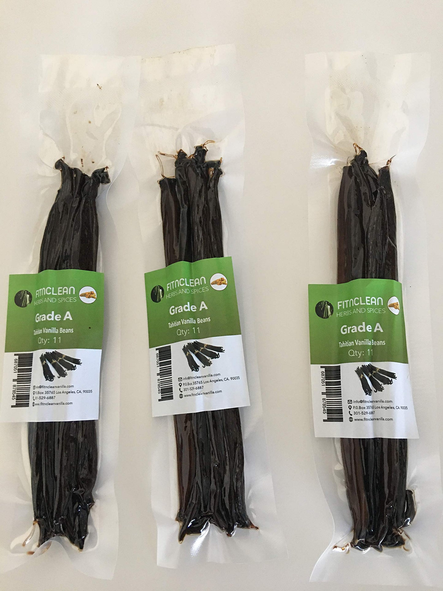 50 Organic Grade A Madagascar Vanilla Beans. Certified USDA Organic for Extract and all things Vanilla by FITNCLEAN VANILLA. ~5" Bulk Fresh Bourbon NON-GMO Pods.