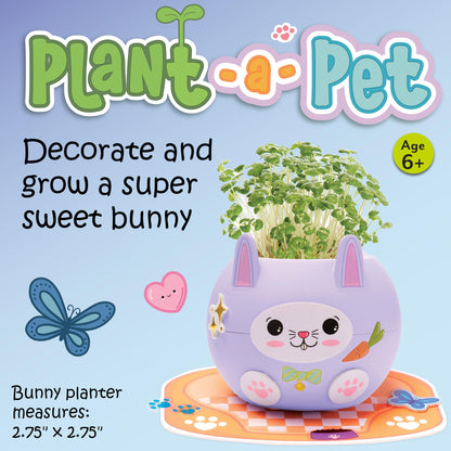 Creativity for Kids Plant-A-Pet: Kitty - Arts and Crafts for Kids Ages 6-8+, Gifts for Girls and Stocking Stuffers for Kids, Boy and Girl Toys, Chia Seed Plant Pet for Kids