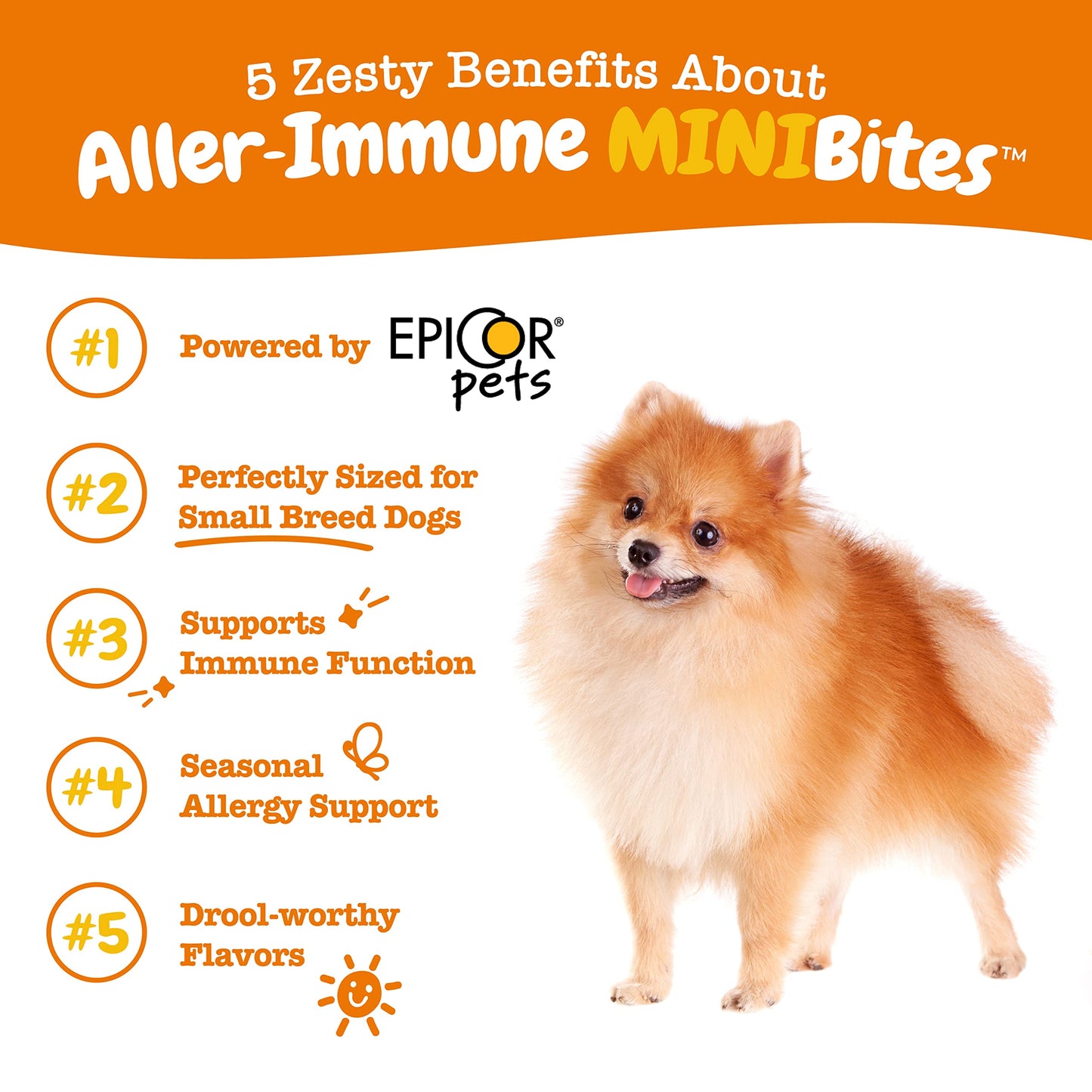 Zesty Paws Dog Allergy Relief - Anti Itch Supplement - Omega 3 Probiotics for Dogs - Digestive Health - Soft Chews for Skin & Seasonal Allergies - with Epicor Pets - Lamb - 50 Count