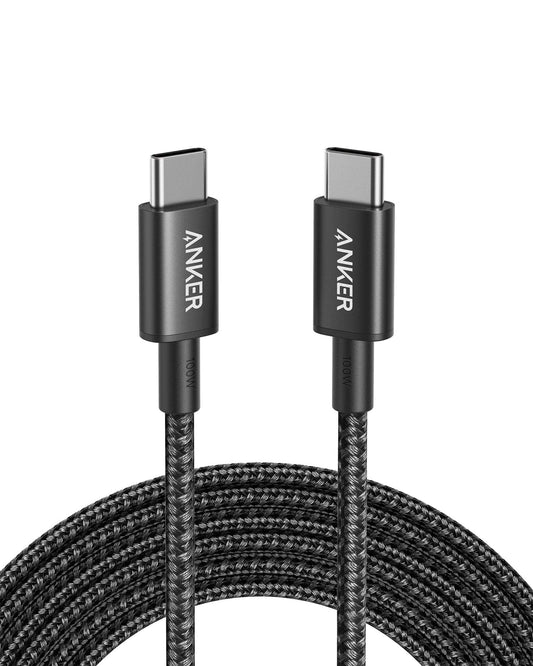 Anker USB C Cable 100W 10ft, USB C to USB C Cable USB 2.0, Type C Charging Cable Fast Charge, Compatible with iPhone 15/15 pro, MacBook, iPad, Samsung Galaxy S23, for Home and Daily Use