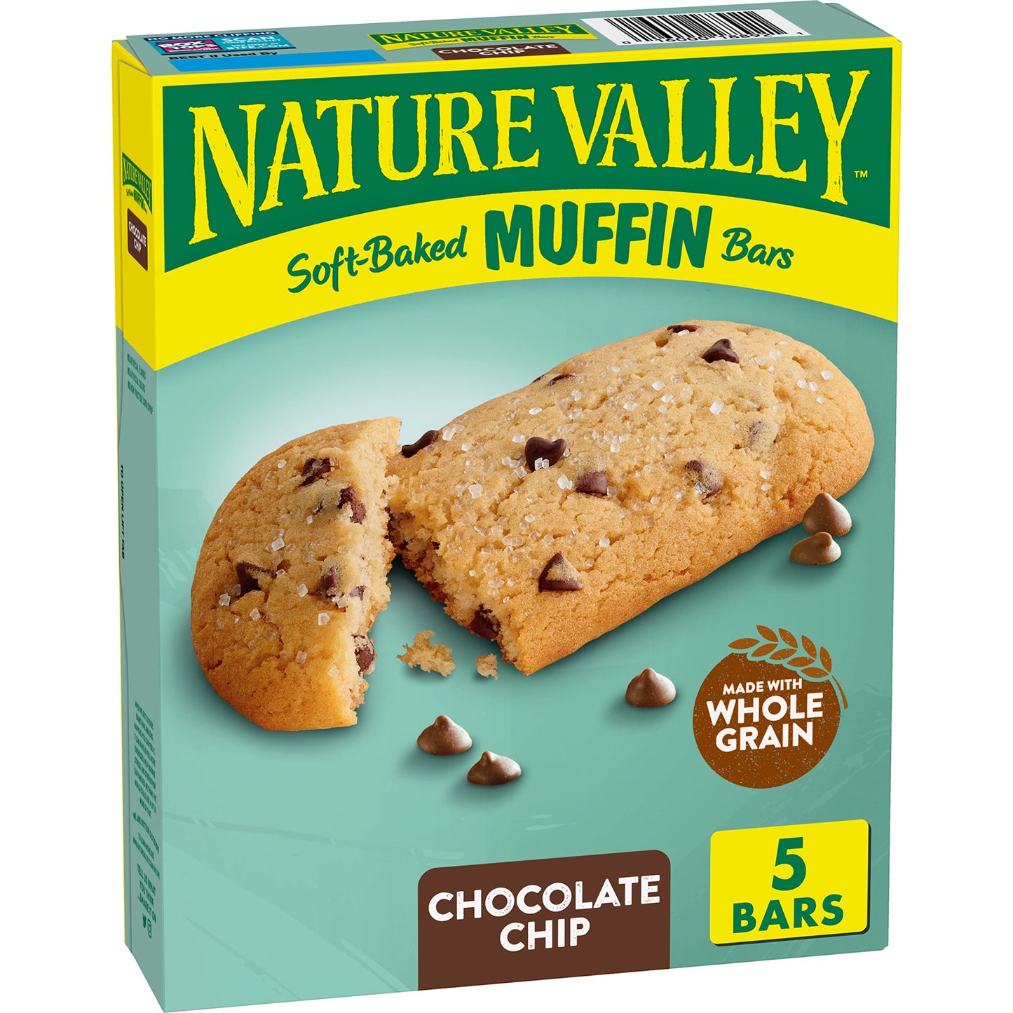 Nature Valley Soft-Baked Muffin Bars, Chocolate Chip, Snack Bars, 10 ct