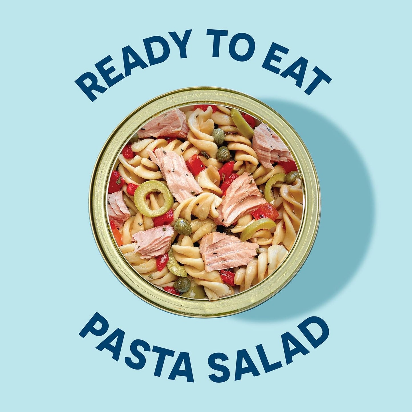 Wild Planet Ready-To-Eat Wild Tuna Pasta Salad With Organic Red Peppers, Tomatoes & Green Olives, Tuna Salad, 5.6oz, Pack Of 4