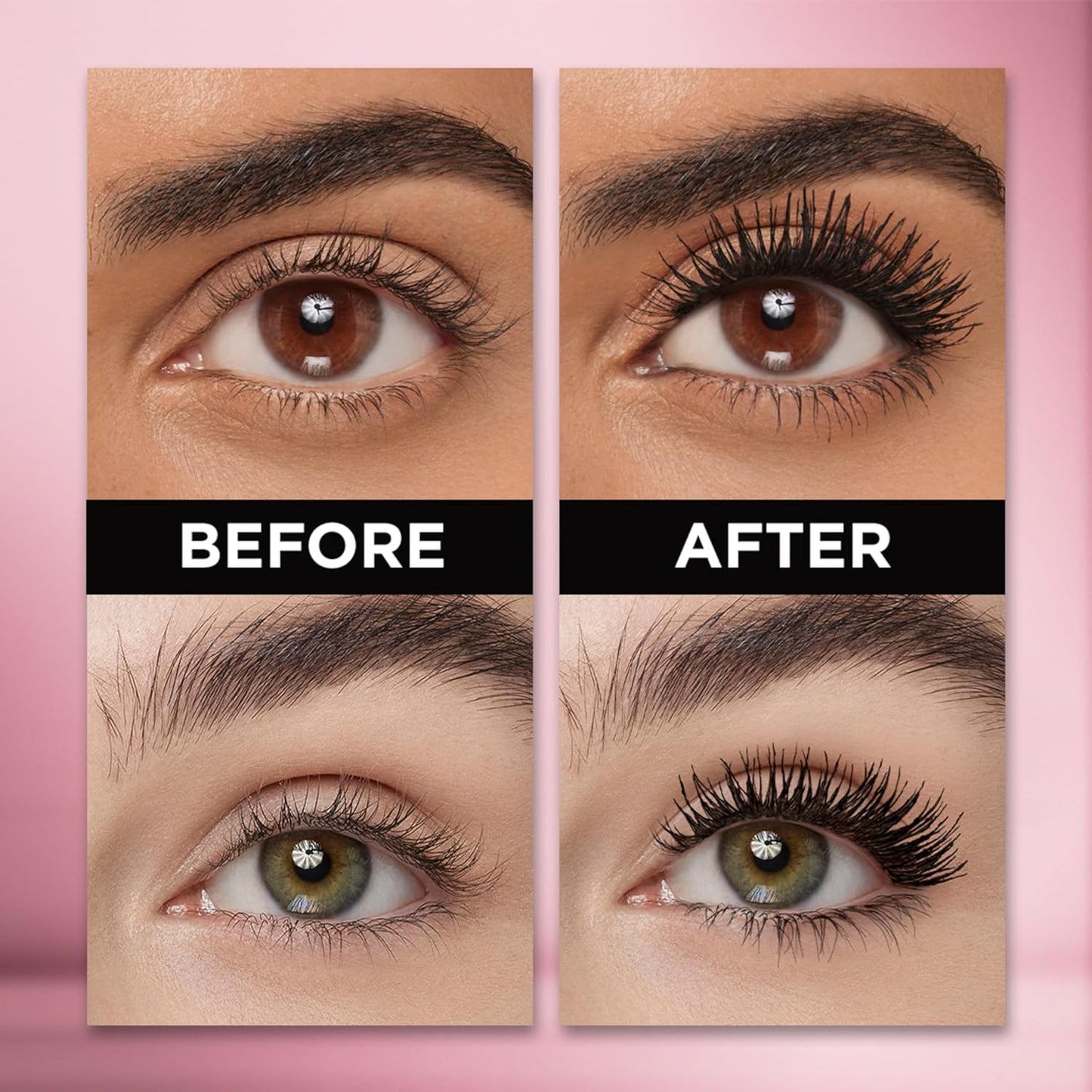 L'Oreal Paris Voluminous Makeup Lash Paradise Mascara, Voluptuous Volume, Intense Length, Feathery Soft Full Lashes, No Flaking, No Smudging, No Clumping, Blackest Black, 1 Count