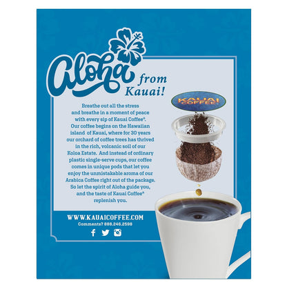 Kauai Coffee Coconut Caramel Crunch Medium Roast- - Compatible with Keurig Pods K-Cup Brewers (1 Pack of 24 Single-Serve Cups)