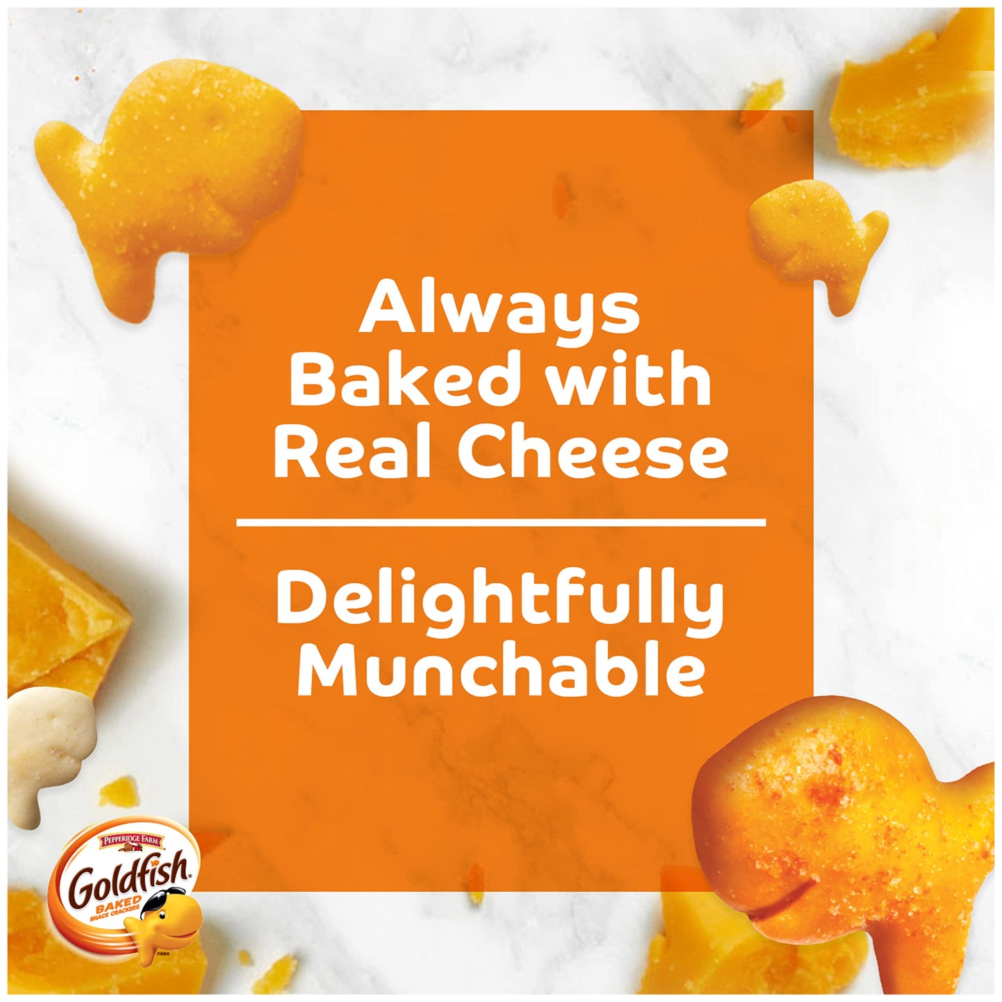 Goldfish Colors Cheddar Crackers, Snack Pack, 0.9 oz, 9 CT Multi-Pack Tray (Pack of 2)