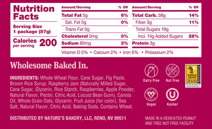 Nature's Bakery Fig Bar, Apple Cinnamon, 2 oz