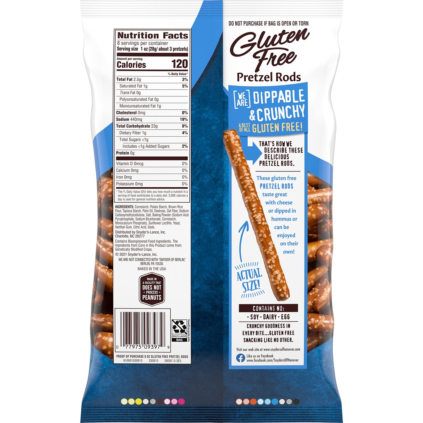 Snyder's of Hanover, Gluten Free Pretzels, 8 Oz