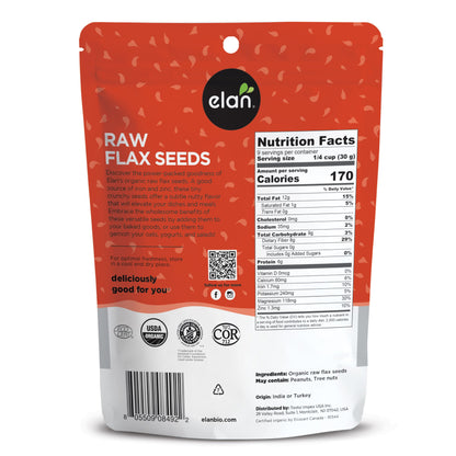 Elan Organic Chia Seeds, 8.8 oz, Natural Raw Black Chia Seeds, Plant-Based, Non-GMO, Vegan, Gluten-Free, Kosher, Gels Easily, Superfood