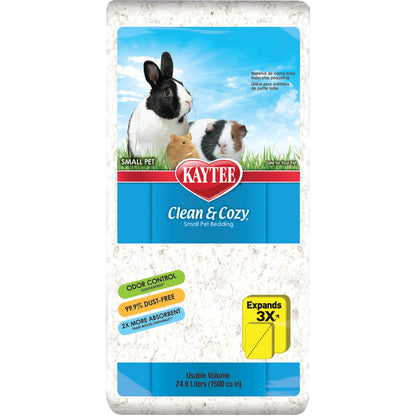 Kaytee Clean & Cozy White Bedding Pet For Guinea Pigs, Rabbits, Hamsters, Gerbils, and Chinchillas, 49.2 Liters