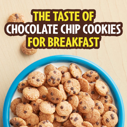 Cookie Crisp Breakfast Cereal, Chocolate Chip Cookie Taste, Made With Whole Grain, Family Size, 18.3 oz