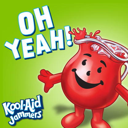 Kool-Aid Jammers Blue Raspberry Flavored Kids 0% Juice Drink (10 ct Box, 6 fl oz Pouches)