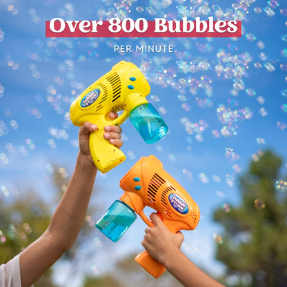 JOYIN 2 Kids Bubble Gun with 2 Bottles Bubble Refill Solution, Bubble Guns kids 4-8, Bubble Machine Gun for Toddlers 1-3, Bubble Gun Blaster Party Favors, Summer Toy, Outdoors, Easter, Birthday Gift