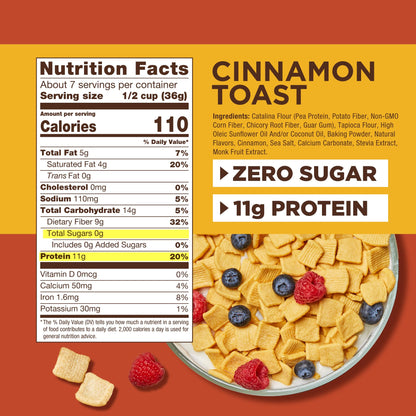 Catalina Crunch Protein Cereal Variety Pack (6 Flavors) | Low Carb, Zero Sugar, Gluten Free, Fiber | Vegan Snacks/Food | Keto Friendly