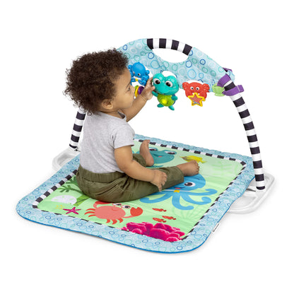 Baby Einstein 4-in-1 Kickin' Tunes Music and Language Play Gym and Piano Tummy Time Activity Mat