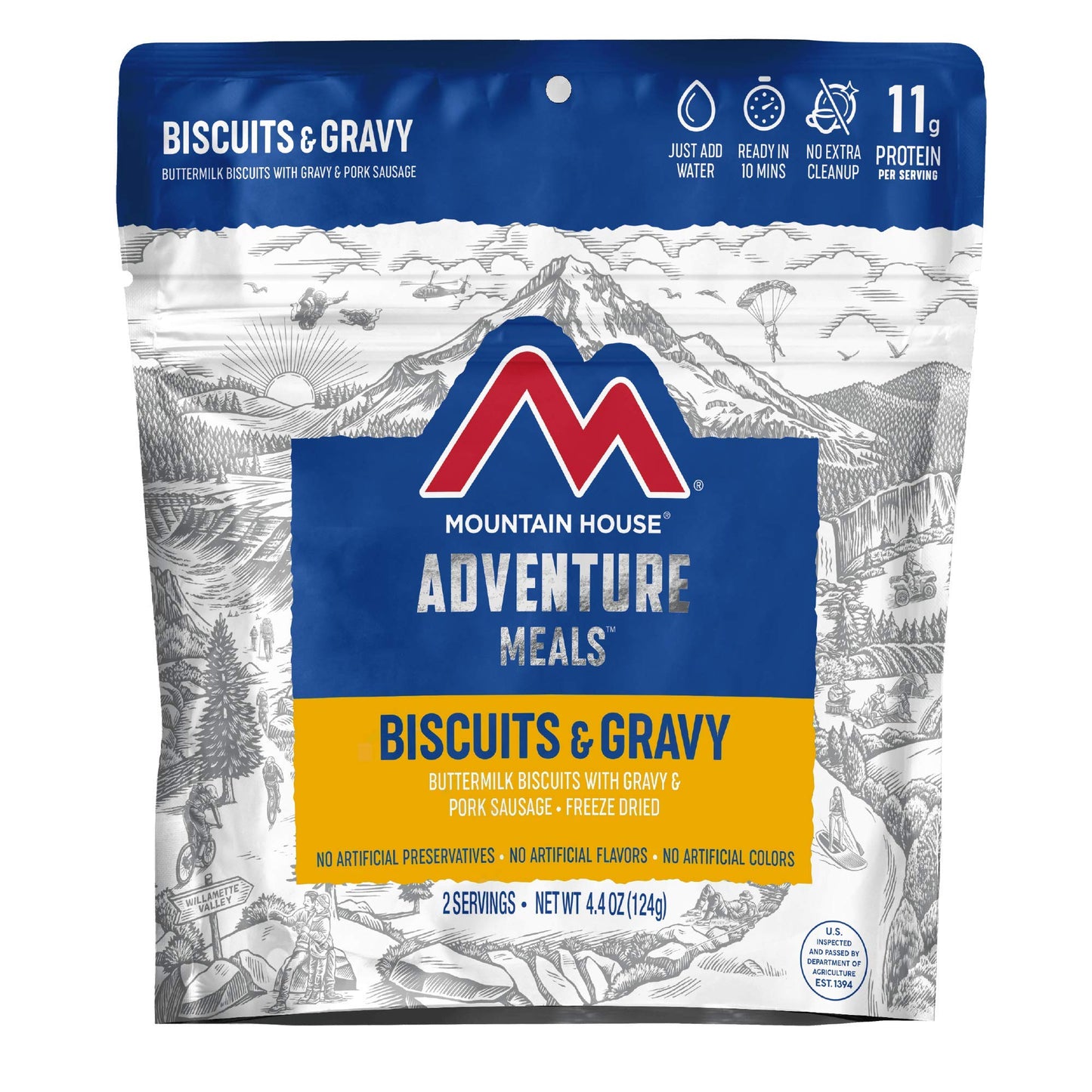 Mountain House Vanilla Ice Cream Sandwich | Freeze Dried Backpacking & Camping Food | 1 Serving