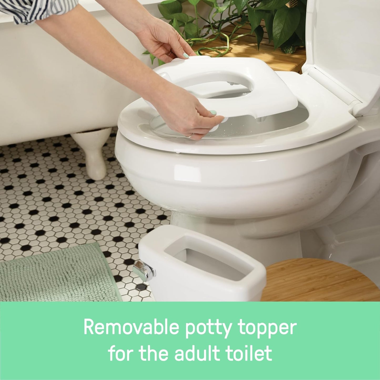 Summer Infant by Ingenuity My Size Potty Pro in White, Toddler Potty Training Toilet, Lifelike Flushing Sound, for Ages 18 Months+, Up to 50 Pounds