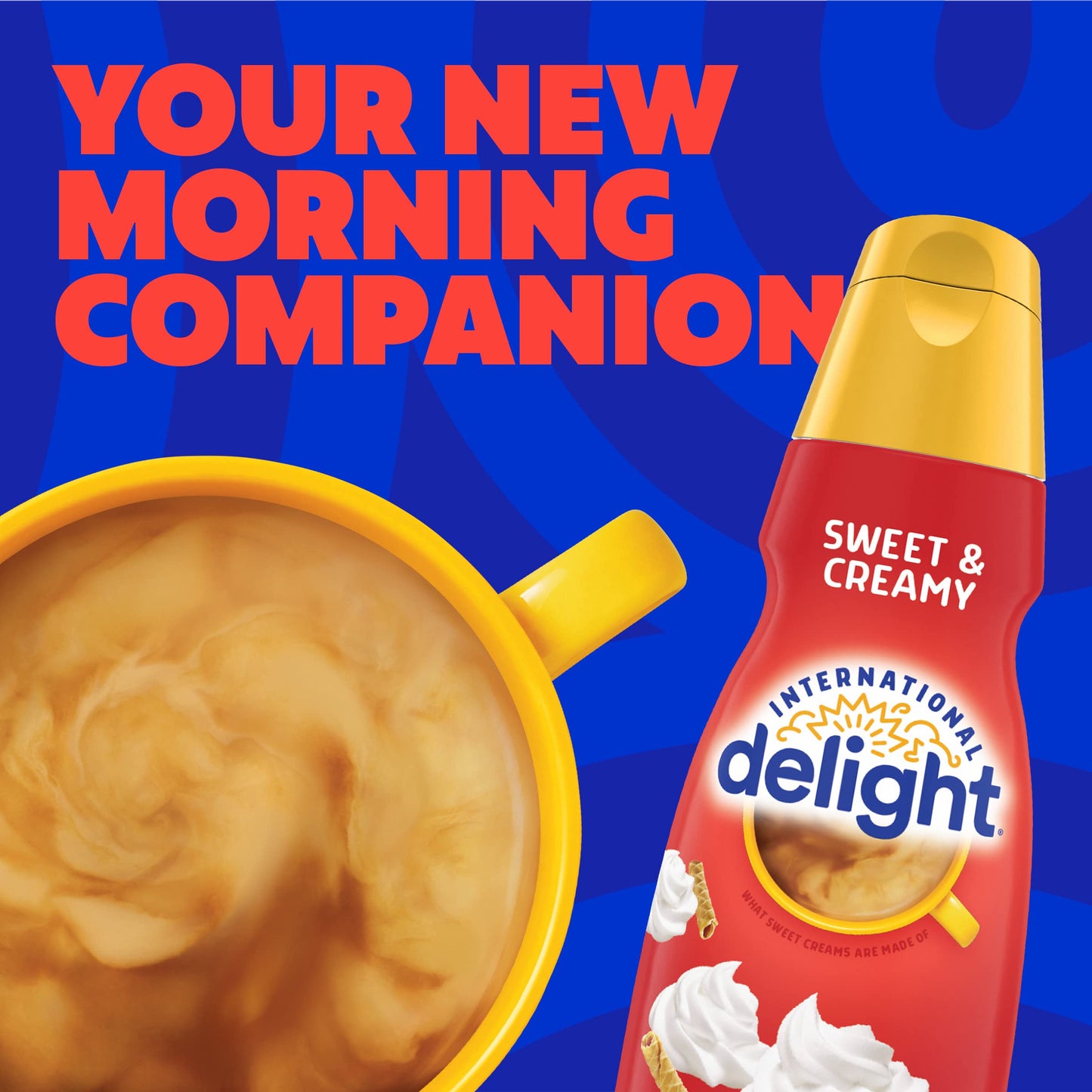 International Delight Coffee Creamer Singles, Sweet & Creamy, Shelf Stable Flavored Creamer, 24 Ct, 16 FL Oz, Pre-Portioned Creamers