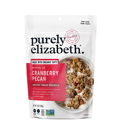 Purely Elizabeth Organic Original, Ancient Grain Granola, Gluten-Free, Non-GMO (3 Ct, 12oz Bags)