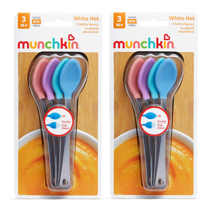 Munchkin® White Hot® Safety Baby Spoons, 4 Pack