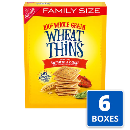 Wheat Thins Original Whole Grain Wheat Crackers, Party Size, 20 oz Box