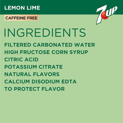 7UP Zero Sugar Lemon Lime Soda, 12 fl oz cans (Pack of 12)