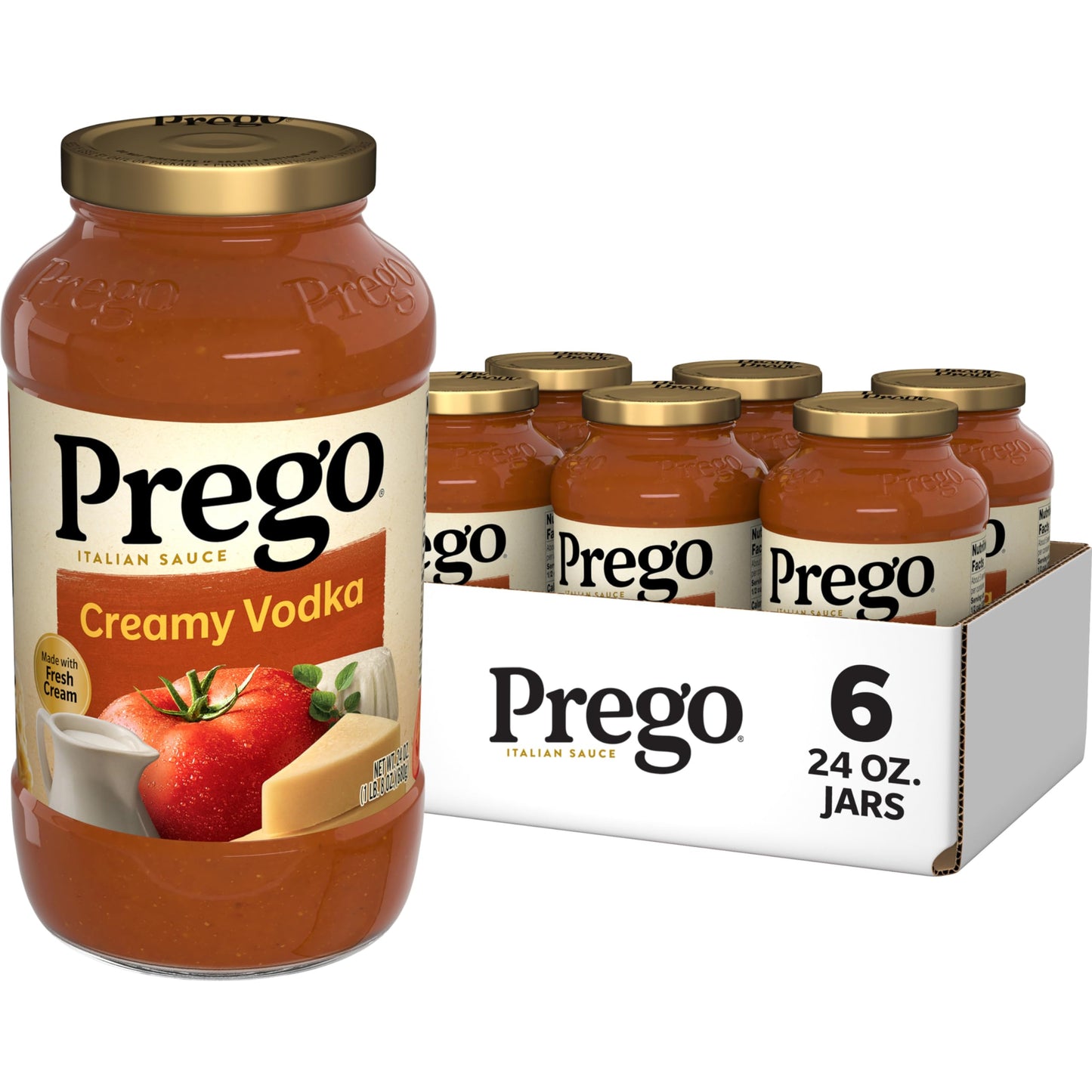 Prego Chunky Tomato with Garlic and Onion Pasta Sauce, 24 Oz Jar