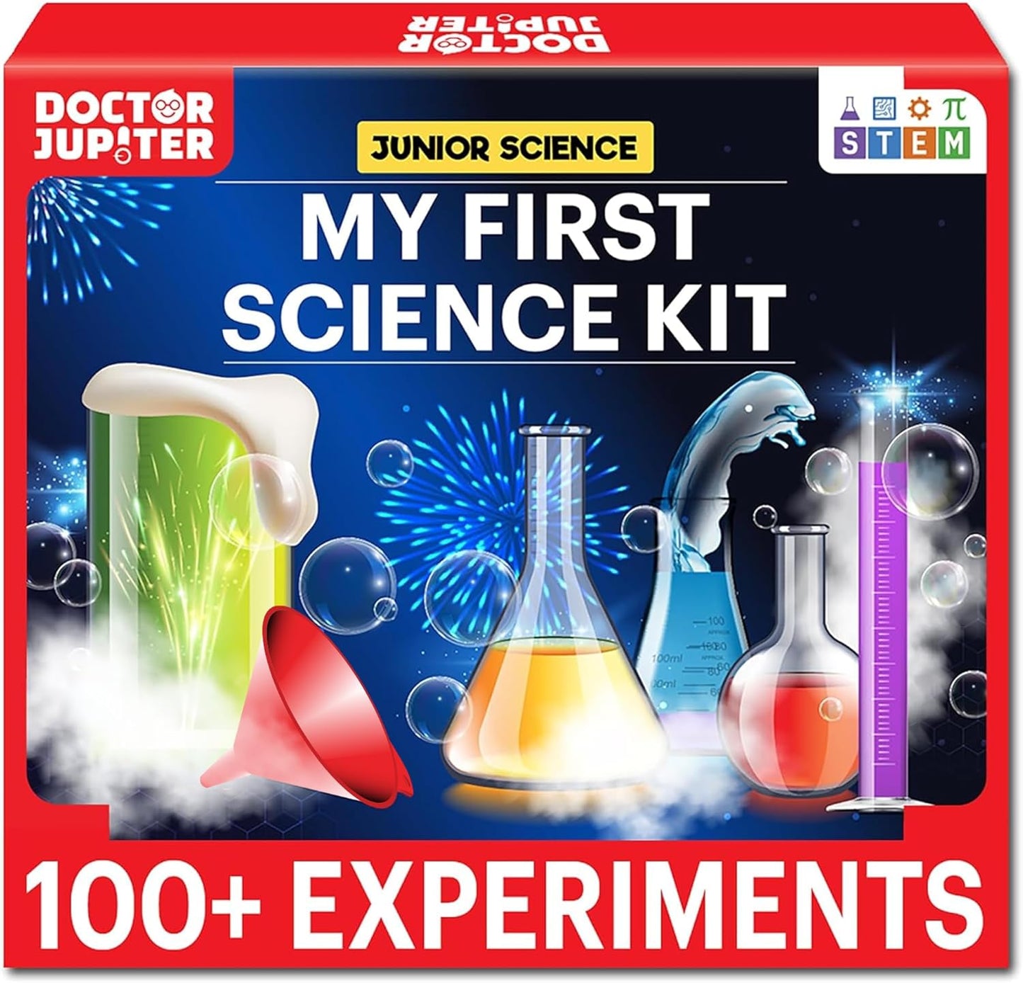 Doctor Jupiter My First Science Kit for Kids Ages 4-5-6-7-8| Birthday Gift Ideas for 4-8-12 Year Old Boys & Girls| Toy Stem Kit with 100+ Experiments| Learning & Educational, Preschool Activities