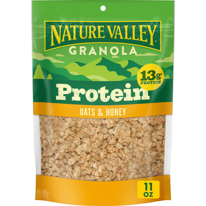 Nature Valley Crunchy Granola, Oats and Honey, Resealable Bag, 16 OZ