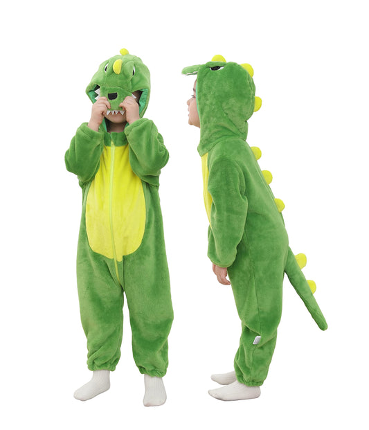 TONWHAR Kids' And Toddlers' Infant Tiger Dinosaur Animal Fancy Dress Costume Outfit Hooded Romper Jumpsuit