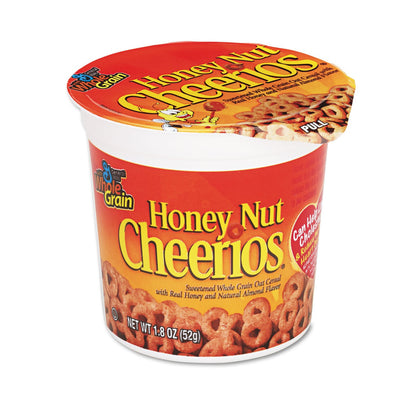 Honey Nut Cheerios Heart Healthy Cereal Cup, 1.8 OZ Single Serve Cereal Cup (Pack of 12)