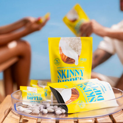 SkinnyDipped Snack Attack Minis Almond Variety Pack, Healthy Snack, Plant Protein, Gluten Free, 0.46 oz Mini Bags, Pack of 25