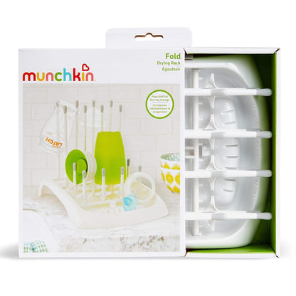 Munchkin® Fold™ Baby Bottle Countertop Drying Rack, White