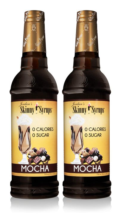 Jordan's Skinny Syrups Sugar Free Coffee Syrup, Vanilla Flavor Drink Mix, Zero Calorie Flavoring for Chai Latte, Protein Shake, Food and More, Gluten Free, Keto Friendly, 25.4 Fl Oz, 2 Pack