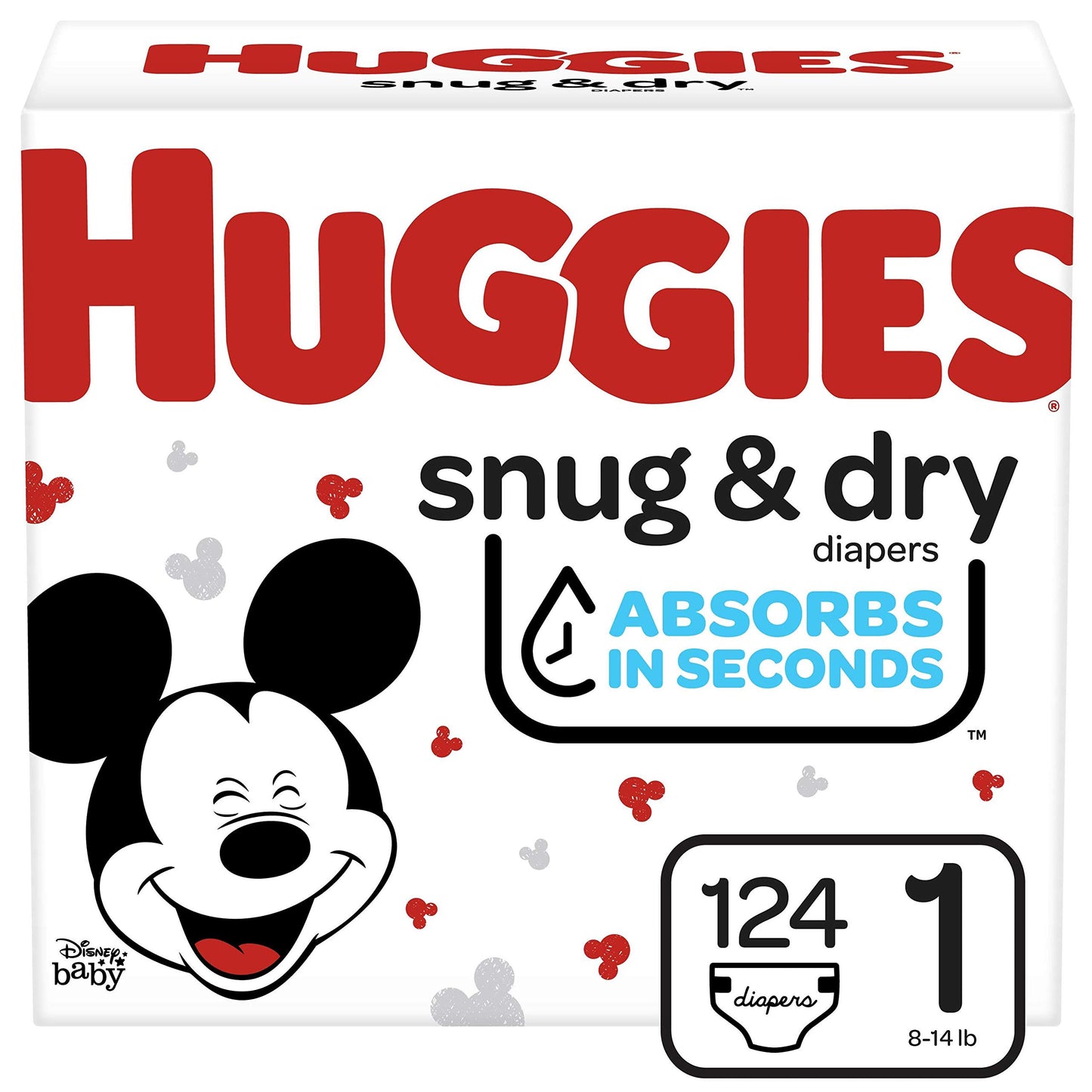 Huggies Size 2 Diapers, Snug & Dry Baby Diapers, Size 2 (12-18 lbs), 100 Count, Packaging May Vary