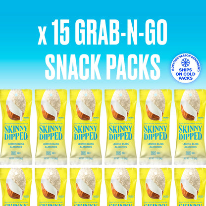 SkinnyDipped Snack Attack Minis Almond Variety Pack, Healthy Snack, Plant Protein, Gluten Free, 0.46 oz Mini Bags, Pack of 25