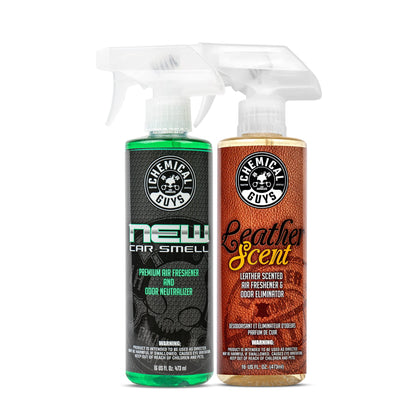 Chemical Guys AIR_101_16 New Car Smell Premium Air Freshener and Odor Eliminator, Long-Lasting Scent, Great for Cars, Trucks, SUVs, RVs & More, 16 fl oz