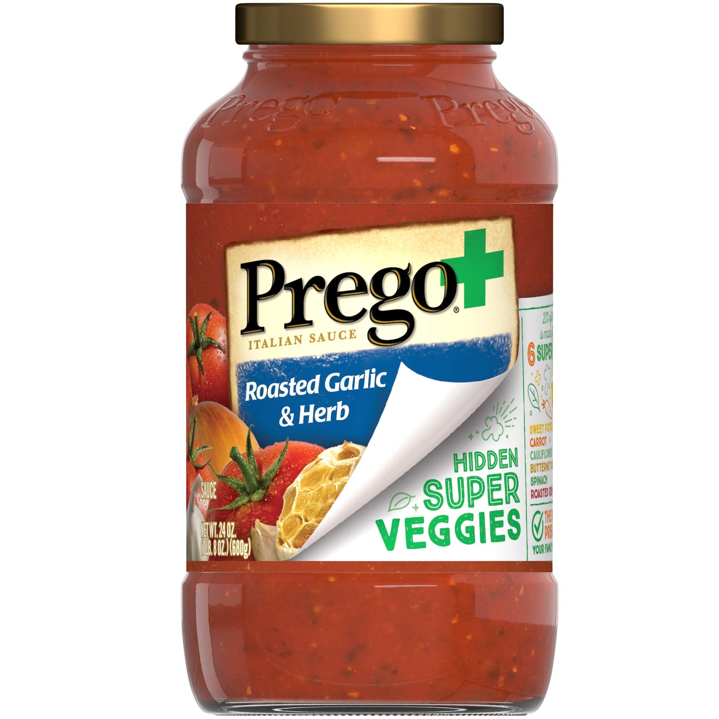 Prego Chunky Tomato with Garlic and Onion Pasta Sauce, 24 Oz Jar