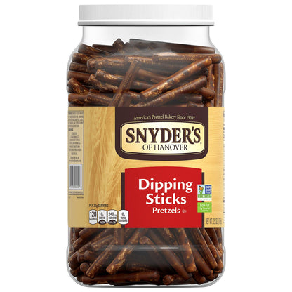 Snyder's of Hanover, Old Fashioned Pretzel Rods, 27 Oz Canister