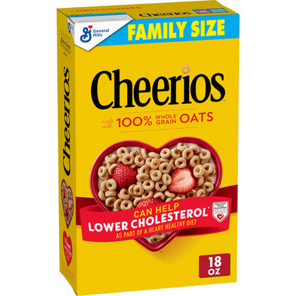 Honey Nut Cheerios Heart Healthy Cereal Cup, 1.8 OZ Single Serve Cereal Cup (Pack of 12)