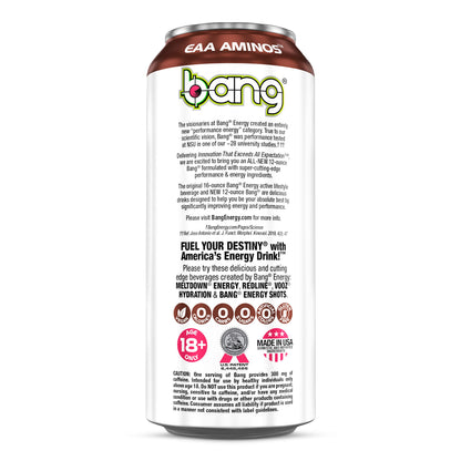 Bang Energy Bangster Berry, Sugar-Free Energy Drink, 16-Ounce (Pack of 12)