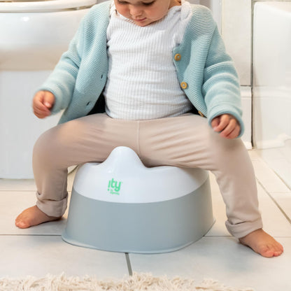 Ingenuity: ity by Ingenuity Flip & Sit Potty Seat (White) – Easy to Set Up & Remove Potty Training Seat That Attaches to Adult Toilet Seat