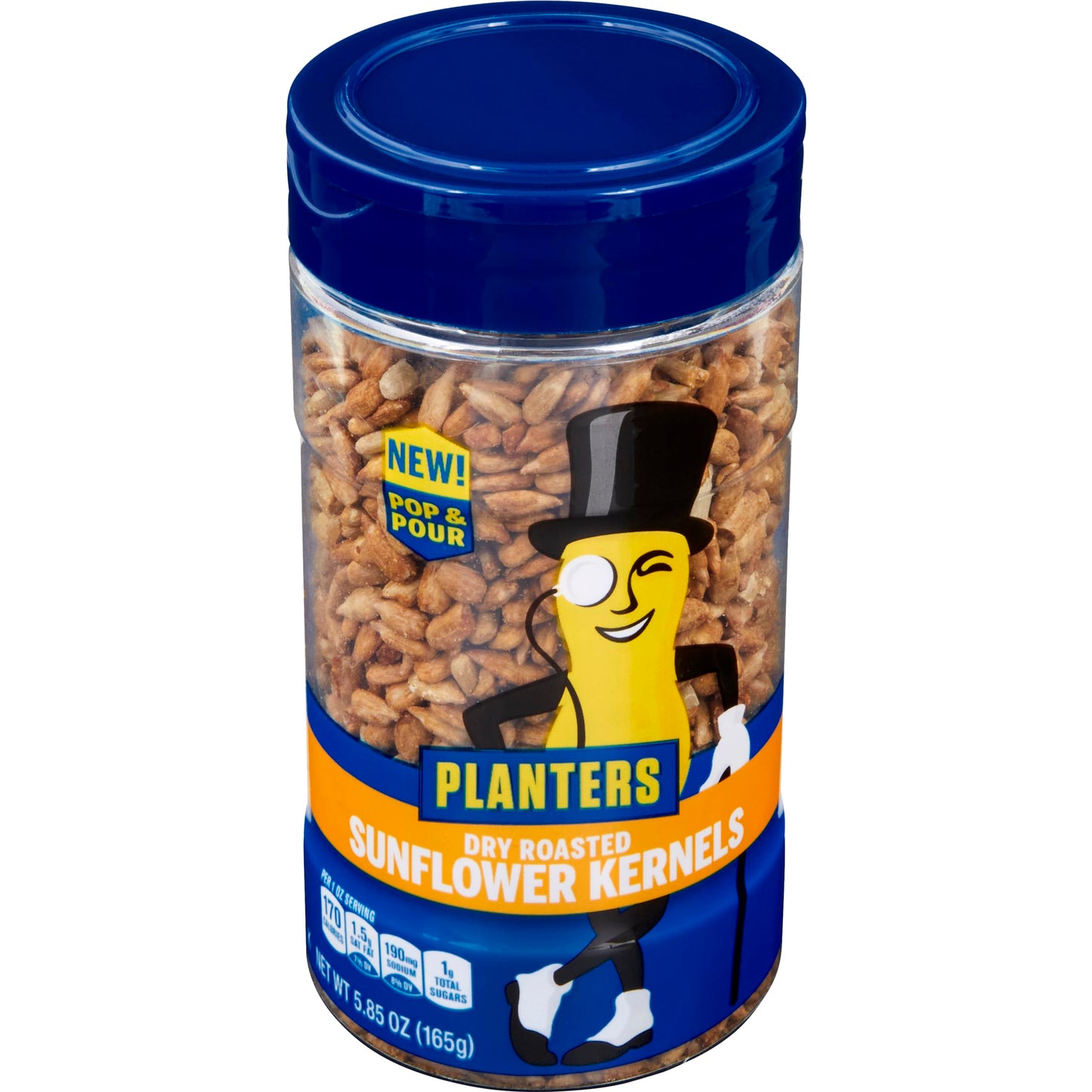 Planters Pop & Pour Dry Roasted Sunflower Seeds, (4 - 5.85 oz. Jars)