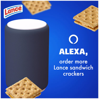 Lance Sandwich Crackers, Captain's Wafer Grilled Cheese, 10 Individual Packs, 6 Sandwiches Each