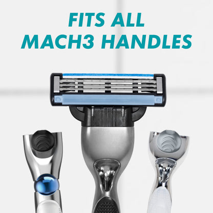 Gillette Mach3 Razor Refills for Men, 8 Razor Blade Refills