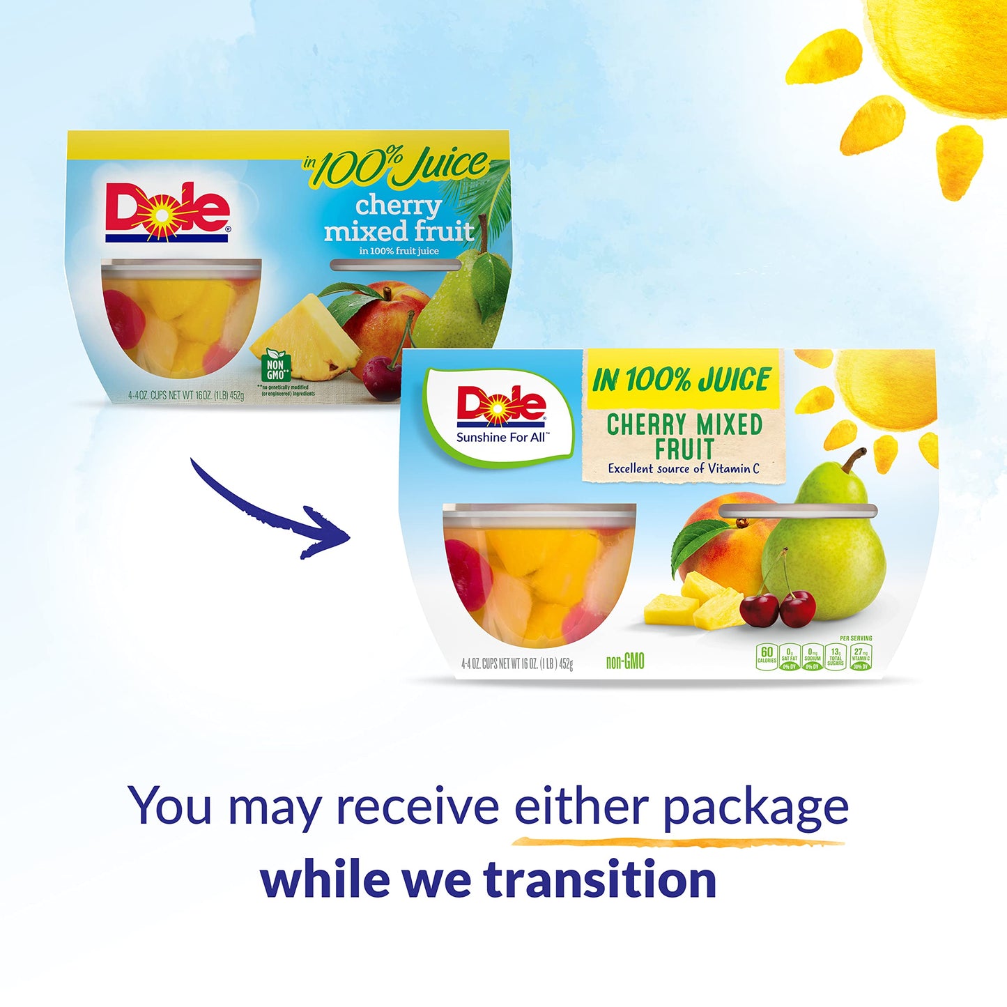 Dole Fruit Bowls No Sugar Added Variety Pack Snacks, Peaches, Mandarin Oranges & Cherry Mixed Fruit, 4oz 12 Cups, Gluten & Dairy Free, Bulk Lunch Snacks for Kids & Adults