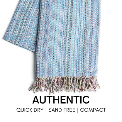 BAY LAUREL Turkish Beach Towel with Travel Bag 39 x 71 Quick Dry Sand Free Lightweight Large Oversized Towels Light