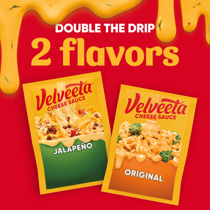 Velveeta Original Cheese Sauce, 12 Ounce bag contains 3-4 Ounce pouches