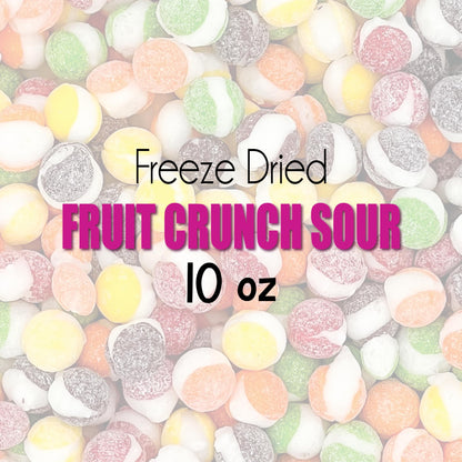 Fruit Crunch Original Candy Freeze Dried 16 oz 1 pound - Assortment Strawberry, Orange, Lemon, Grape, Lime Flavors Large 1lb Big Bag Pouch - Ideal Gift Snack 16oz