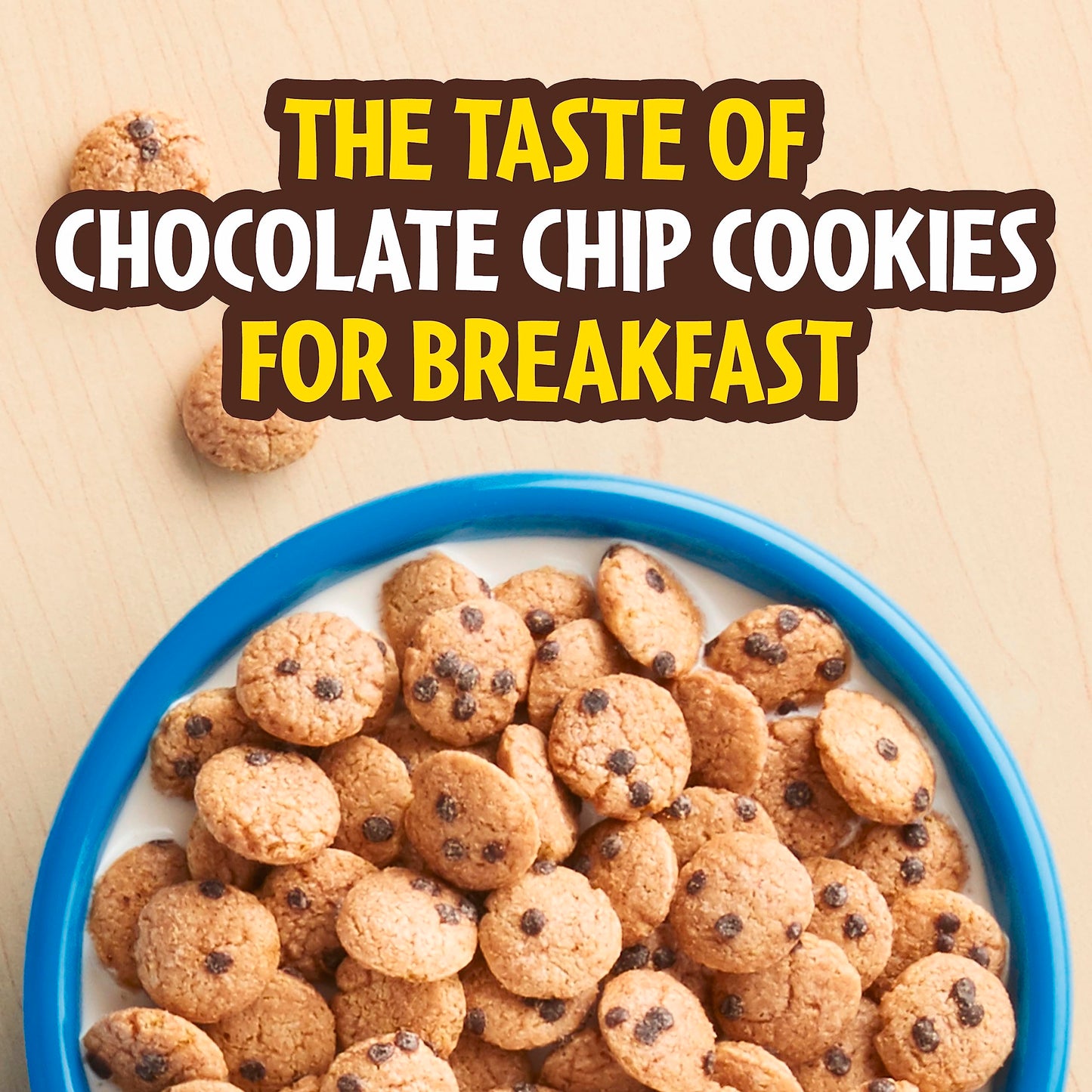 Cookie Crisp Breakfast Cereal, Chocolate Chip Cookie Taste, Made With Whole Grain, Family Size, 18.3 oz